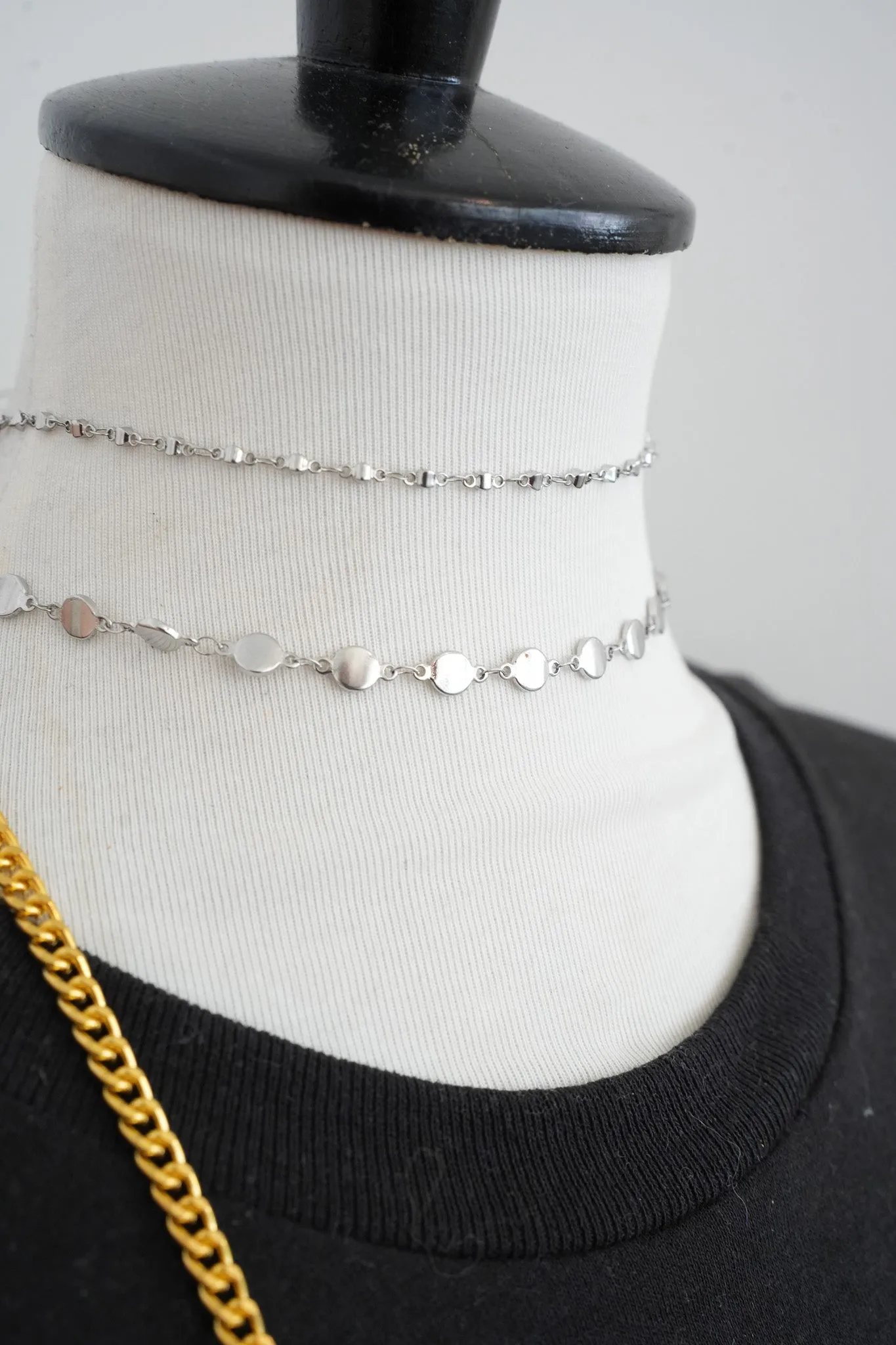 Stainless Steel Chain Choker flat cross