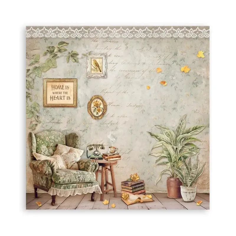 Stamperia - 8x8 Maxi Paper Pack - Golden Harmony
