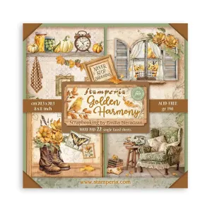 Stamperia - 8x8 Maxi Paper Pack - Golden Harmony