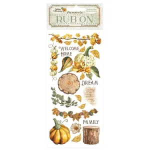 Stamperia - Rub On - Golden Harmony - Pumpkins