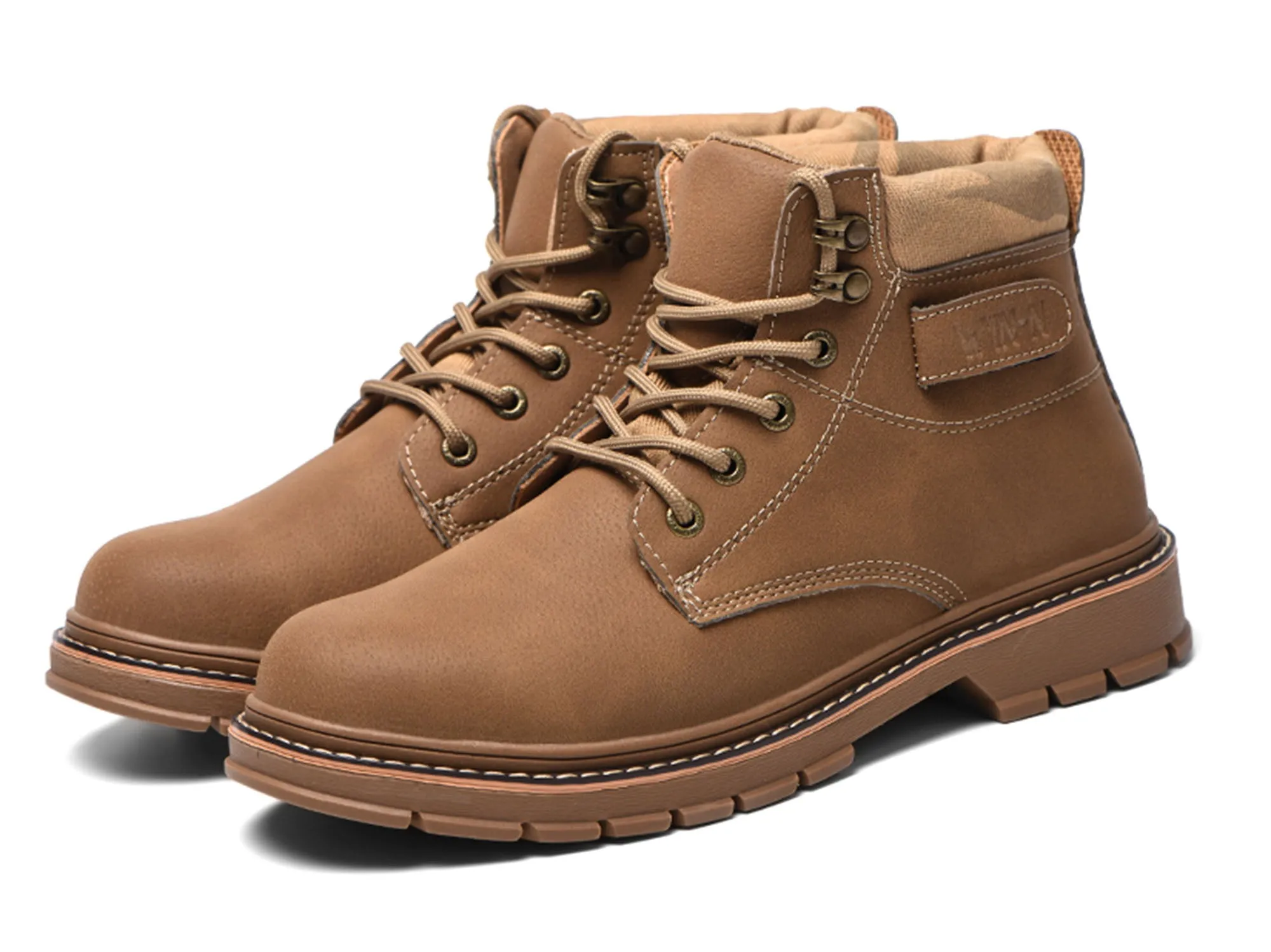 Steel Toe Work Boots for Men Non-Slip Industrial Construction Safety Work Shoes