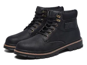 Steel Toe Work Boots for Men Non-Slip Industrial Construction Safety Work Shoes