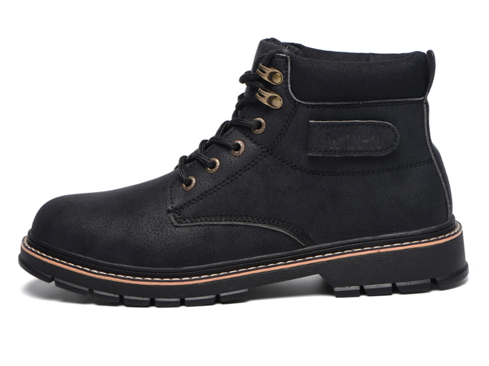 Steel Toe Work Boots for Men Non-Slip Industrial Construction Safety Work Shoes