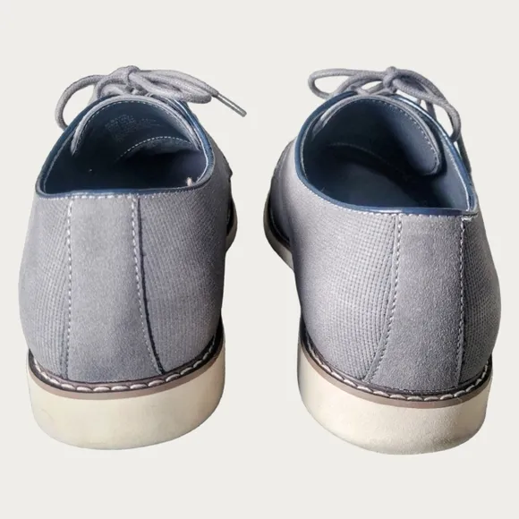 Steve Madden \ Men's David Nubuck Leather Oxford Shoes / Dove Grey / 10.5