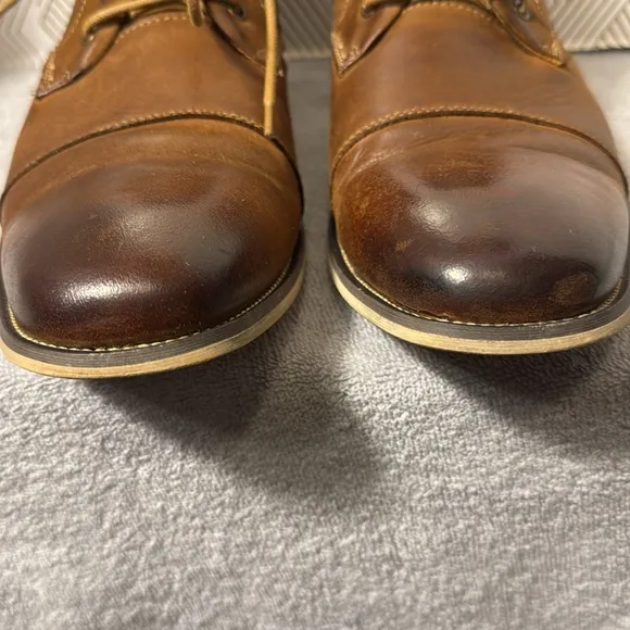 Steve Madden P-Klatin boot men’s size 13 leather dark tan business casual boot