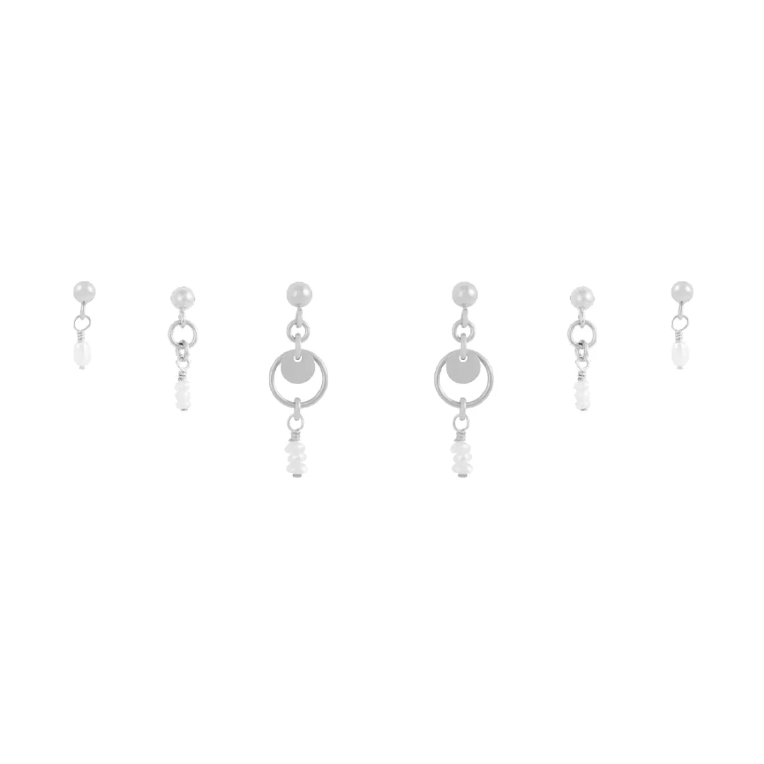 Stevie Earring Bundle - Silver
