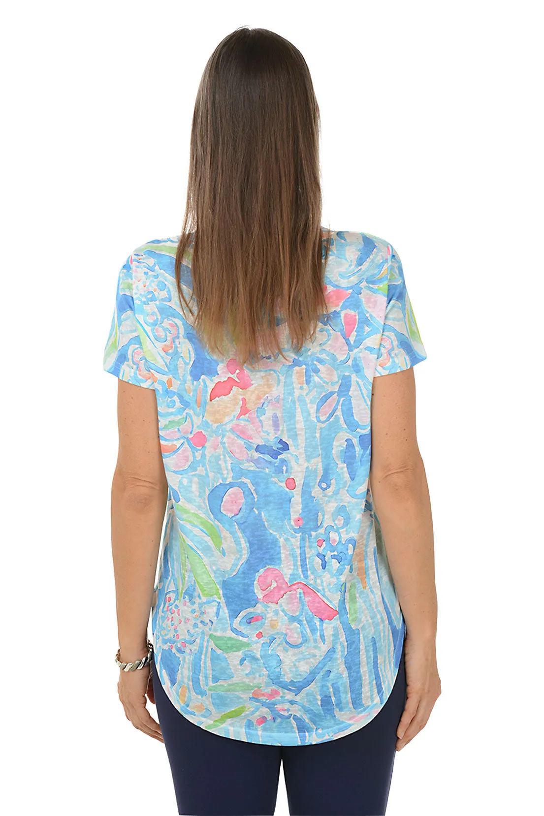 Still Life Slub Knit Short Sleeve Top