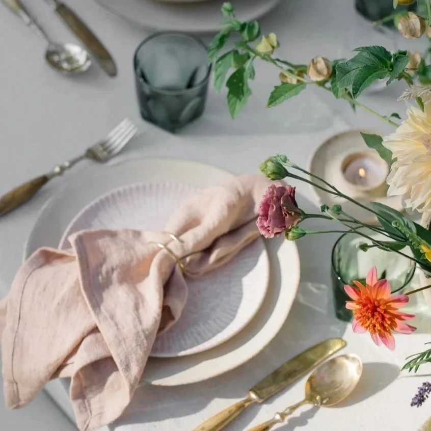 Stone Washed Dinner Napkins- set of six