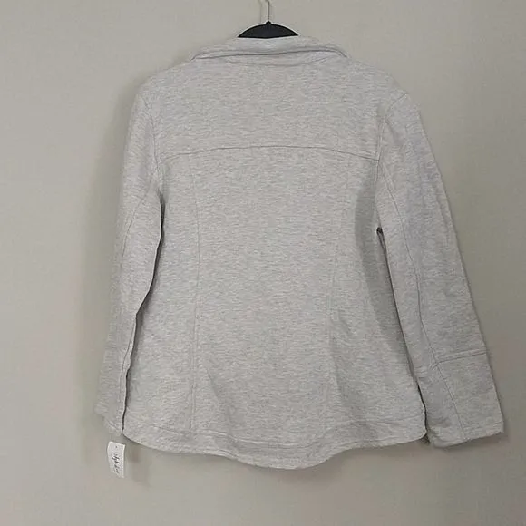 Style &amp; Co French Terry Knit Moto Jacket OX