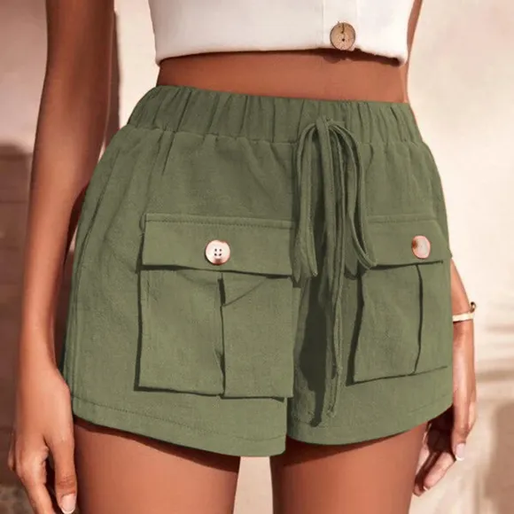 Stylish Strides Cargo Shorts - Green