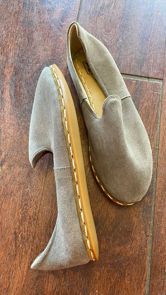 Suede Flat Slip Ons