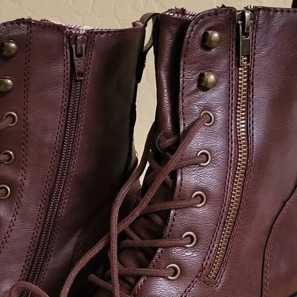 Sun Stone Burgundy Hiking Boots  Size: 8.5 NWT