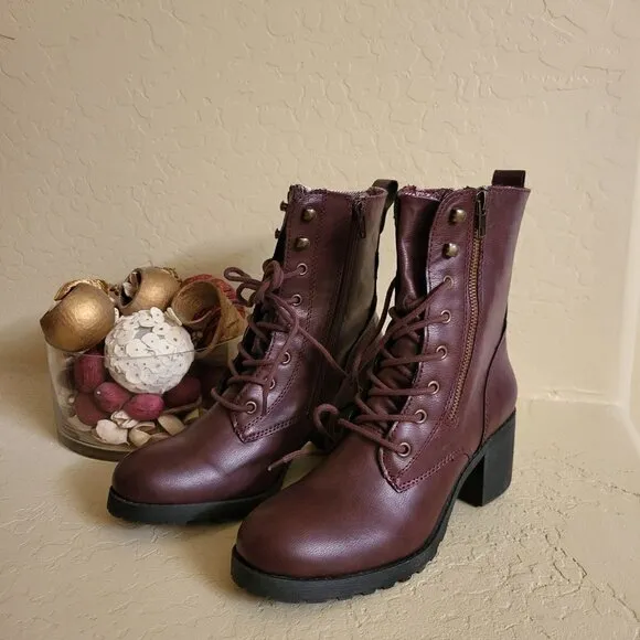 Sun Stone Burgundy Hiking Boots  Size: 8.5 NWT