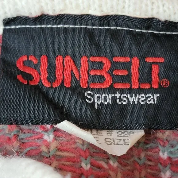 Sunbelt Vintage 90s Sweater Women Plus 1X Floral Paisley Knit Shirt Top 18 Fall