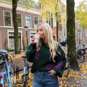 Sunny knit groen paars