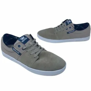 Supra Mens Stacks II Skate Shoes Khaki Tan 13 New