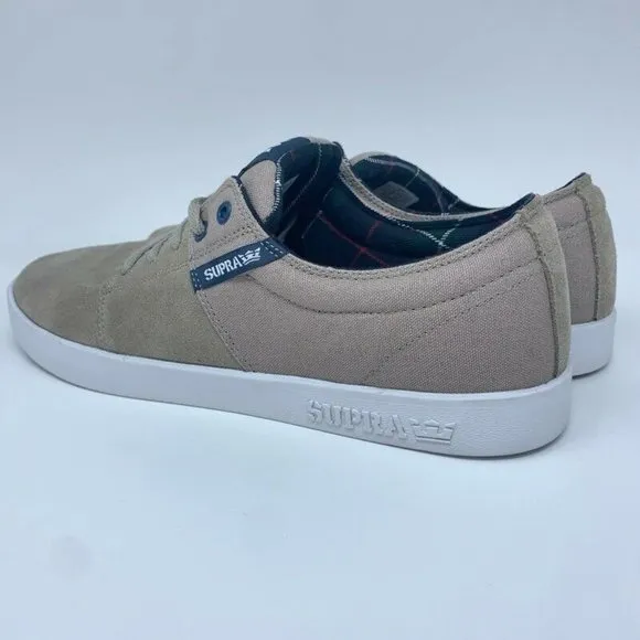 Supra Mens Stacks II Skate Shoes Khaki Tan 13 New