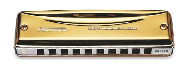 Suzuki MR350VG 'Promaster Valved Gold' Diatonic Harmonica