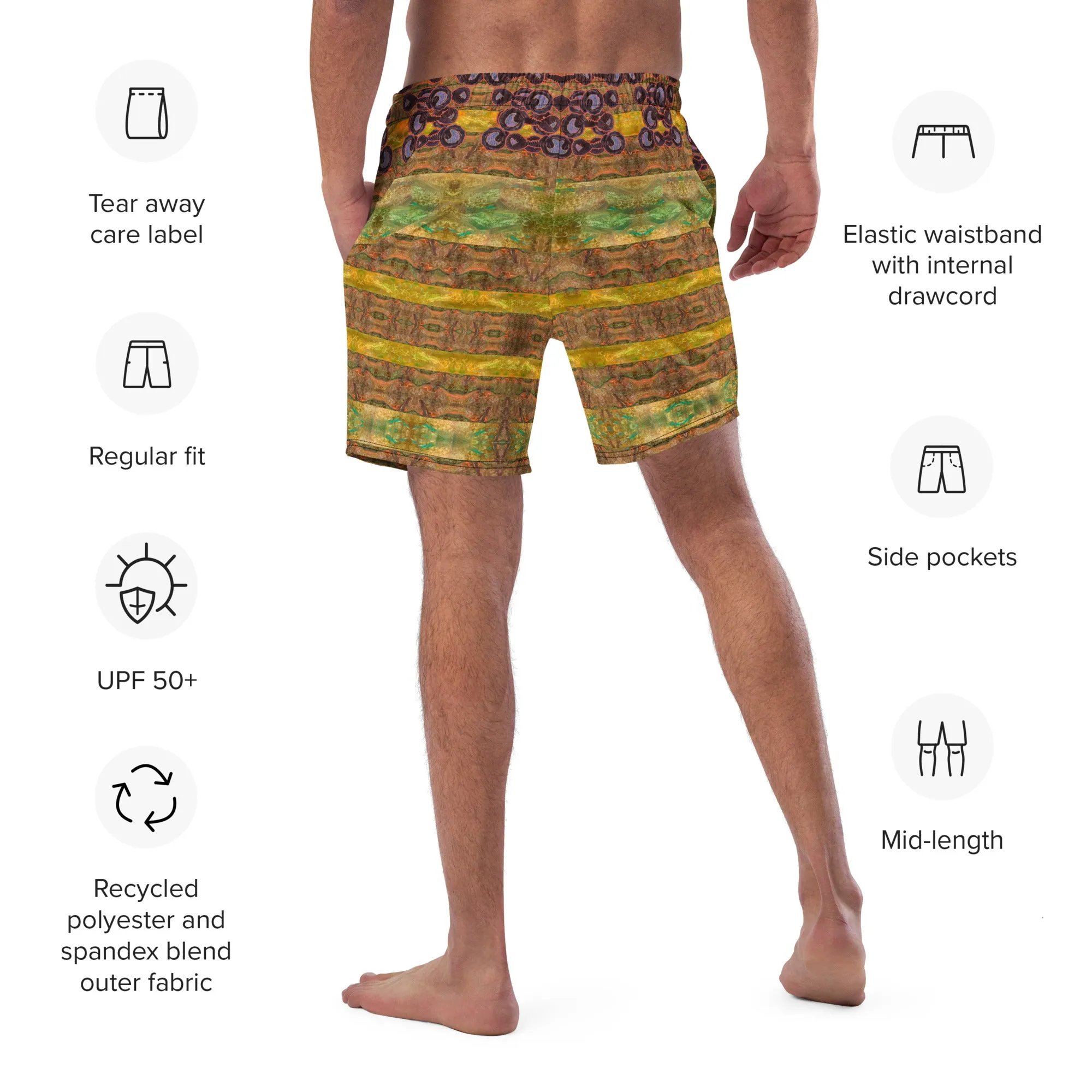 Swim Trunks (Virilis)(Grail Night Rose Purple Logo) RJSTH@Fabric#6 RJSTHS2023 RJS