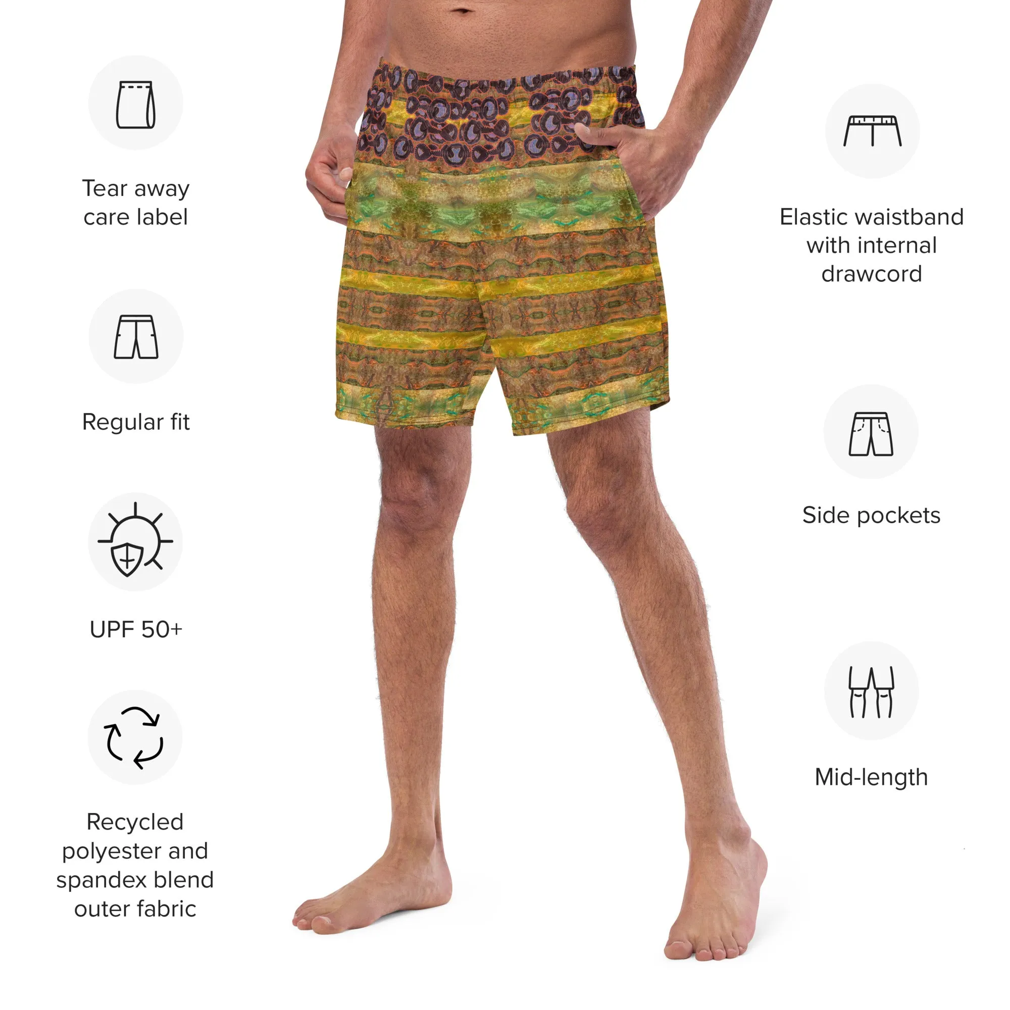 Swim Trunks (Virilis)(Grail Night Rose Purple Logo) RJSTH@Fabric#6 RJSTHS2023 RJS