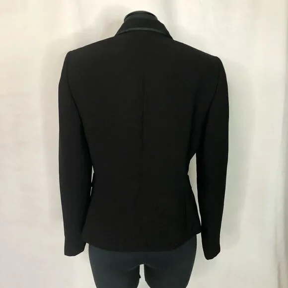 Tahari Black Checkered Blazer - Women’s 6P