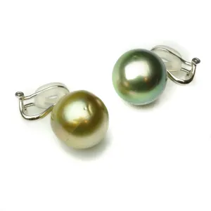 Tahitian Pearl Mismatched Earrings T117