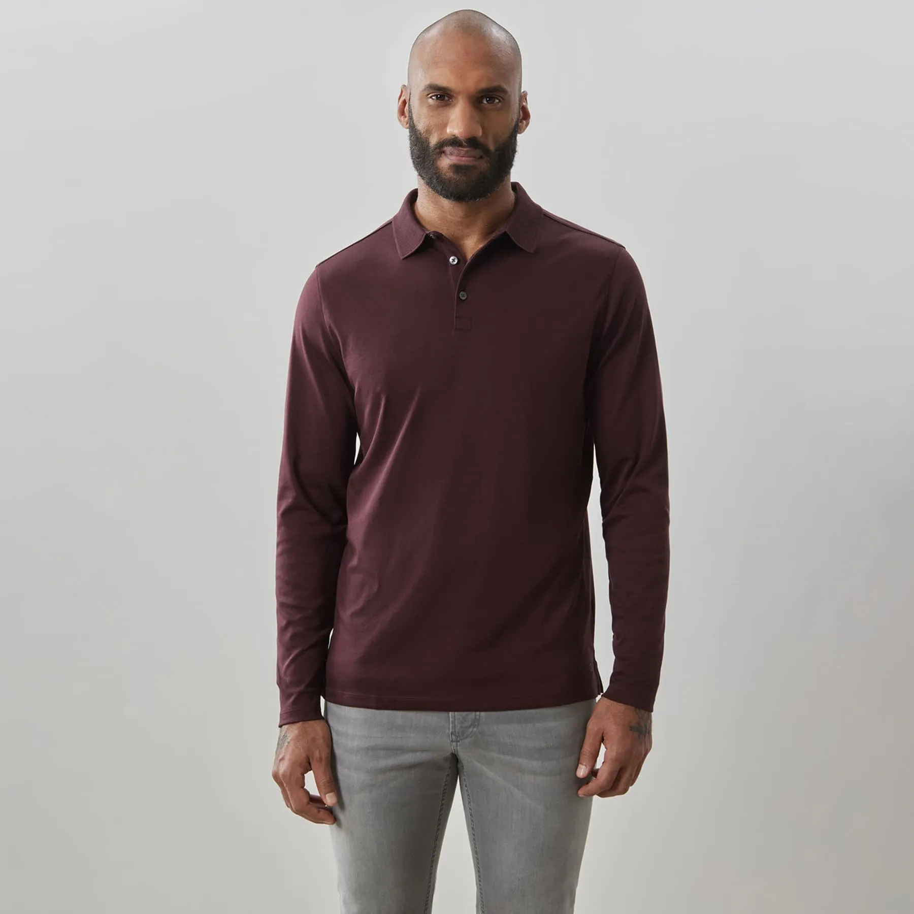 The Barakett Long-Sleeve Polo