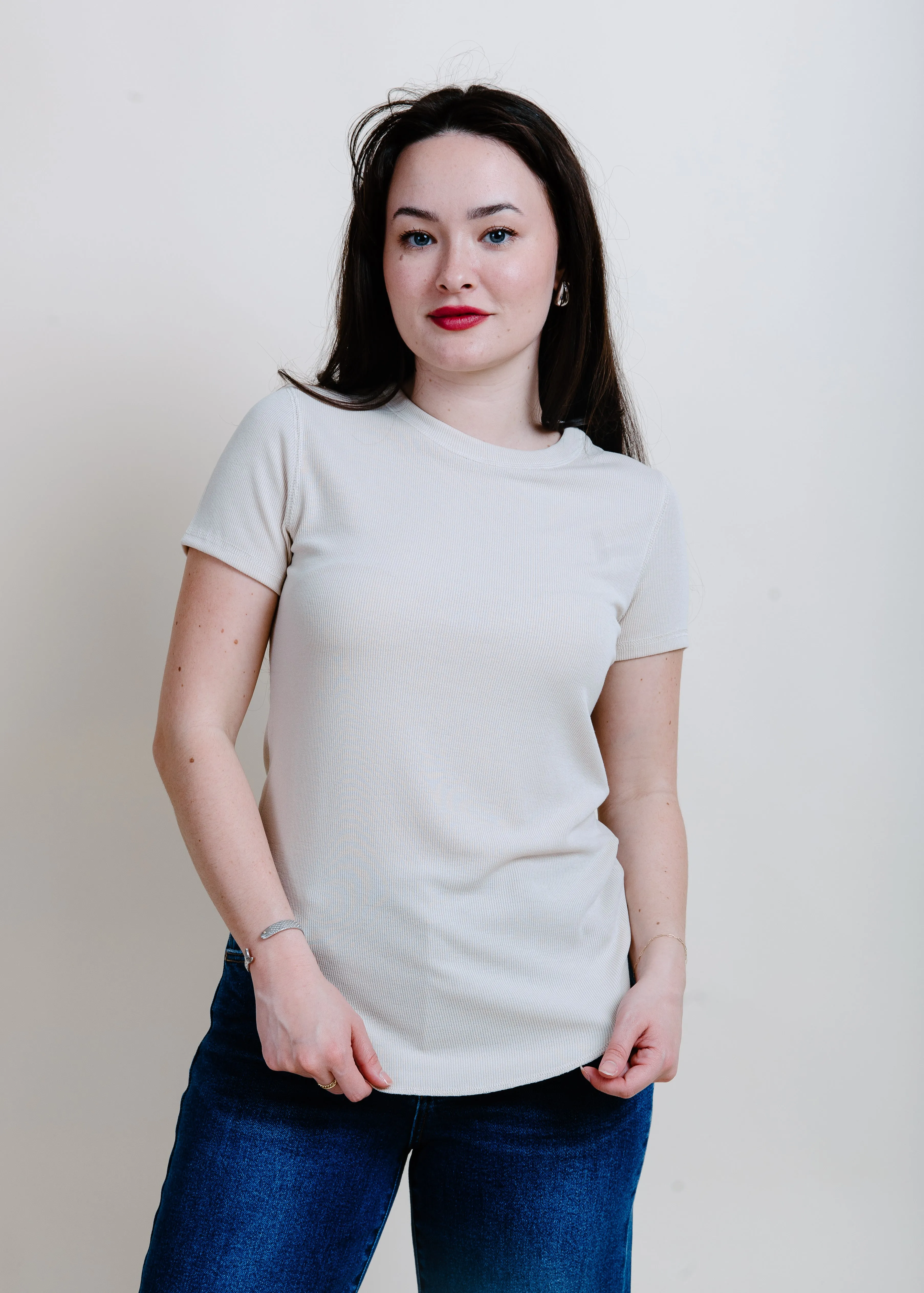 The Basic Tee - Oatmilk