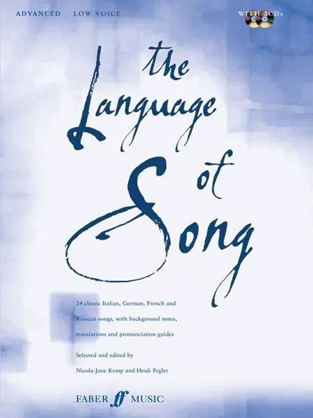 The Language of Song: Advanced, Low Voice Book & 2 CDs