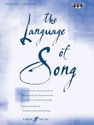 The Language of Song: Advanced, Low Voice Book & 2 CDs