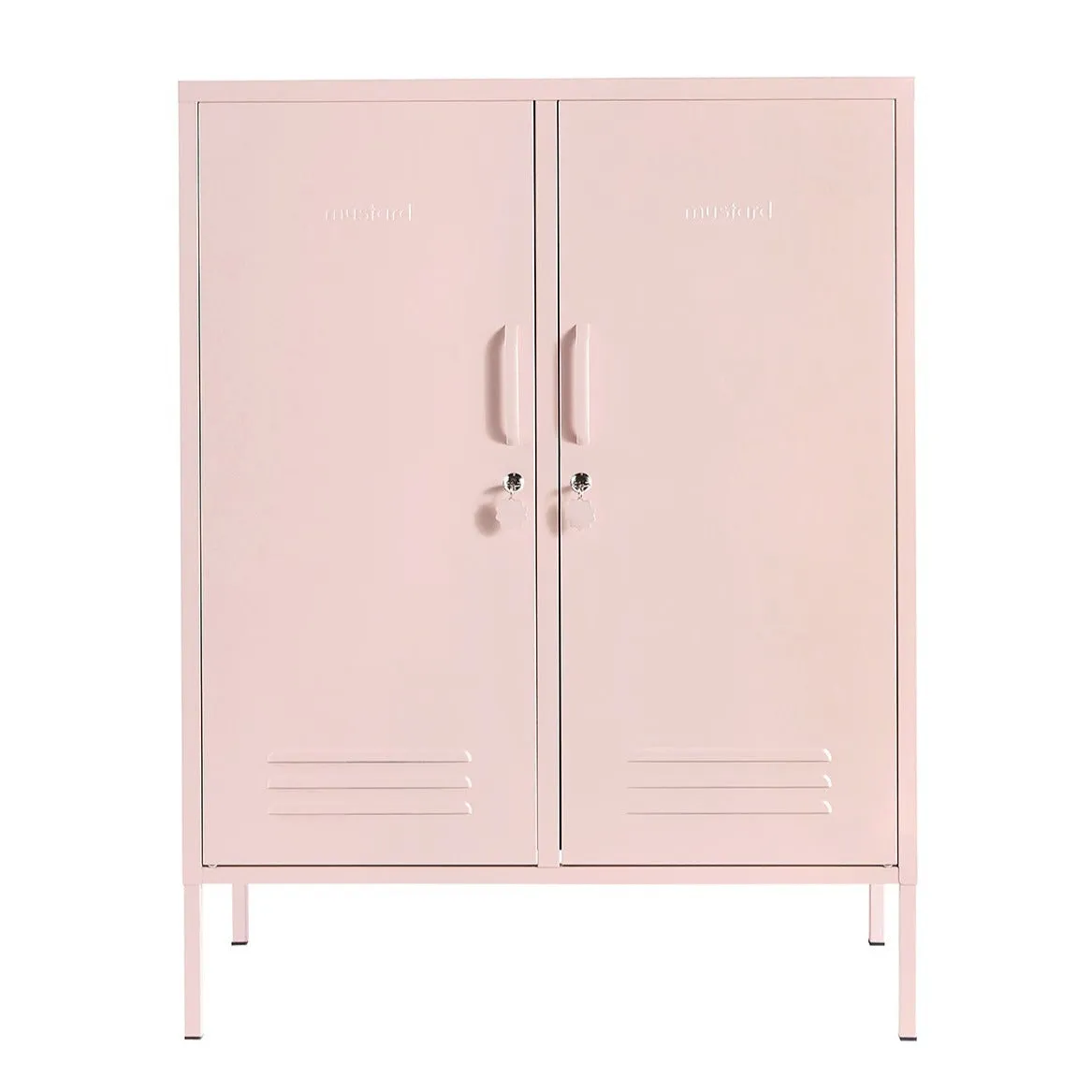 The Midi Double Door Locker Cabinet (Blush)