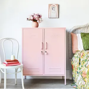 The Midi Double Door Locker Cabinet (Blush)