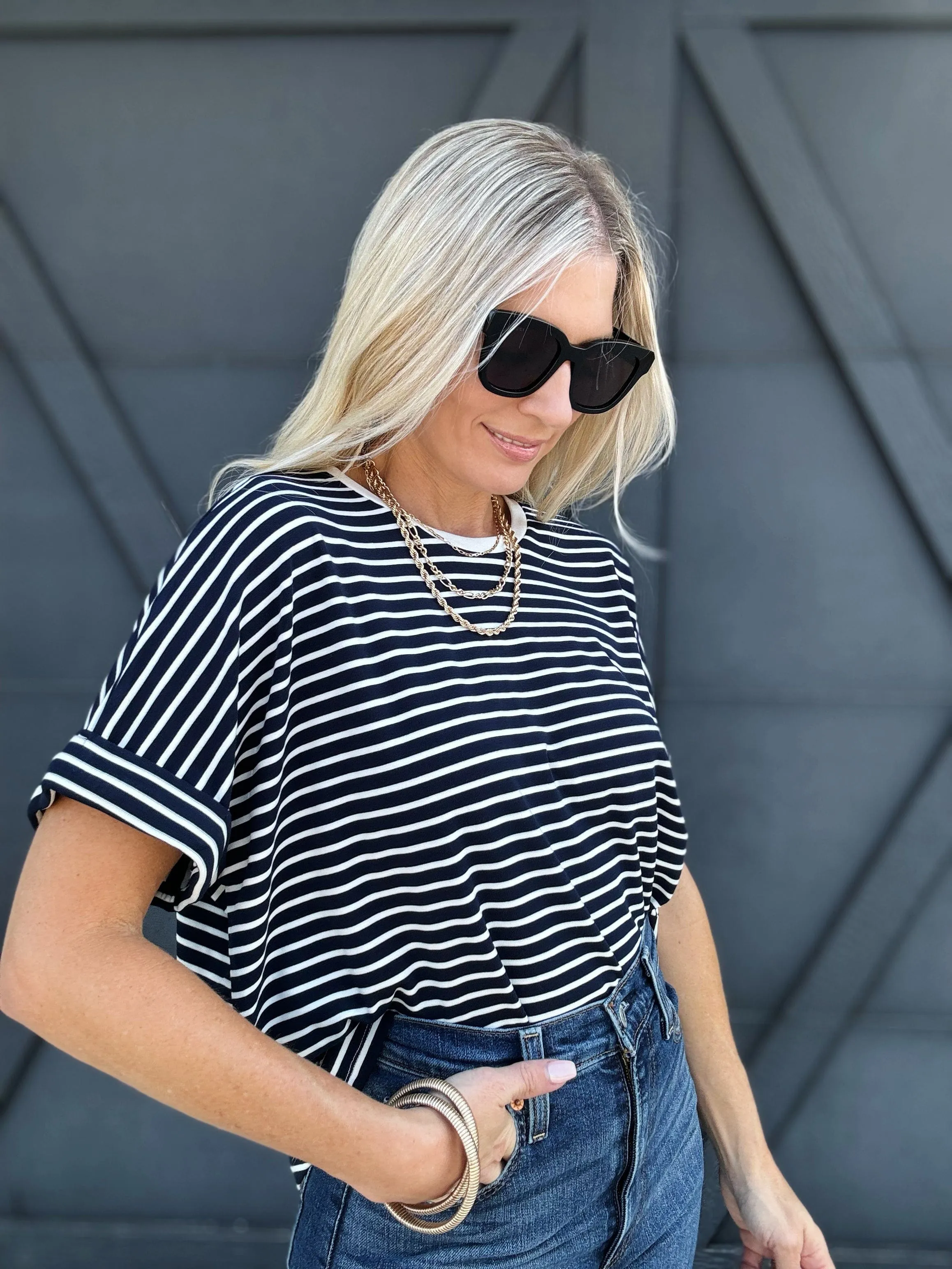 The Ruthie Top In Navy