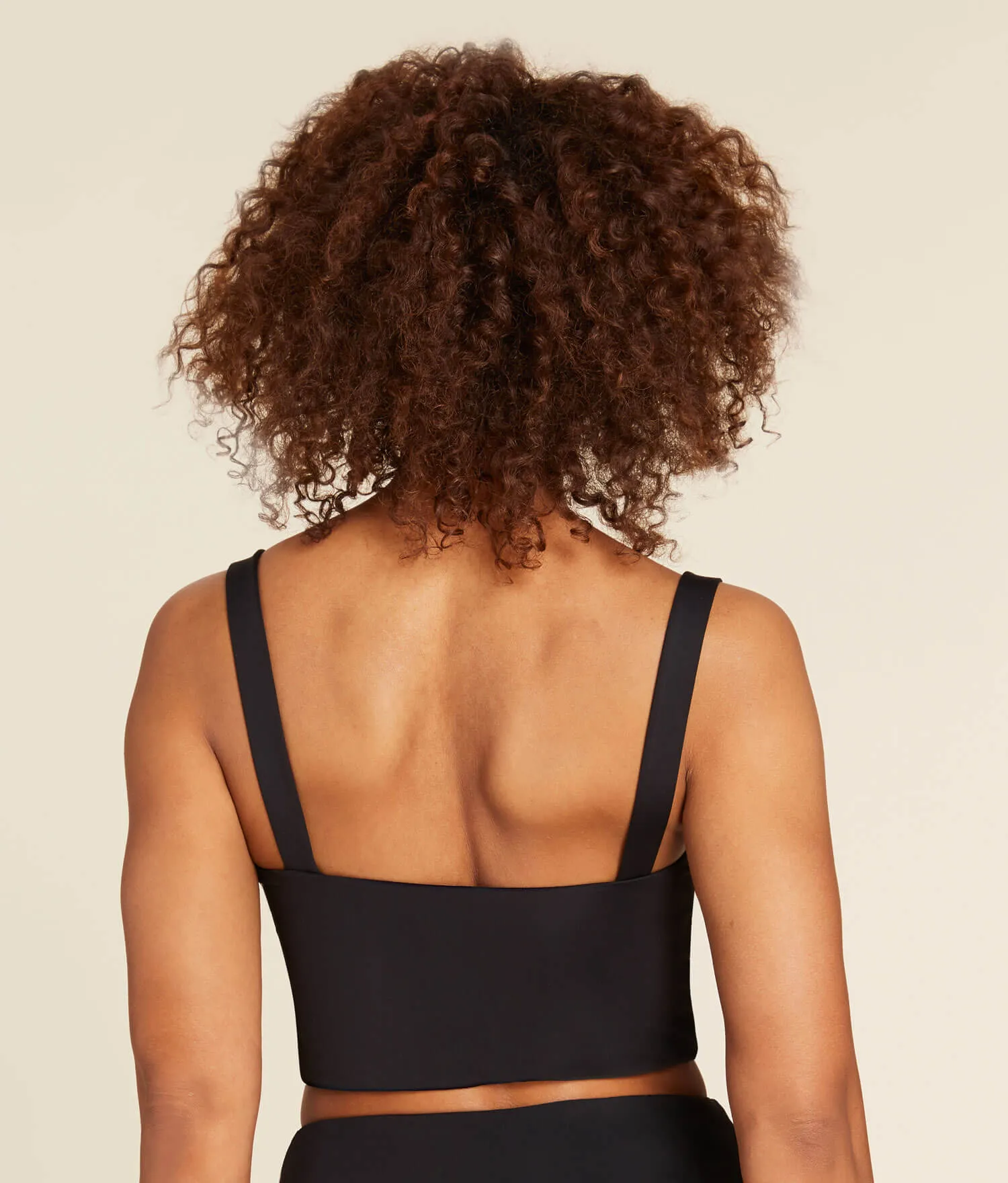 The Snap Bikini Top - Flat - Black