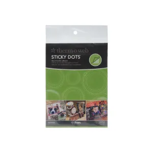 Therm-O-Web Sticky Dot Adhesive Sheet 4.25 x 5.5 12 sheets
