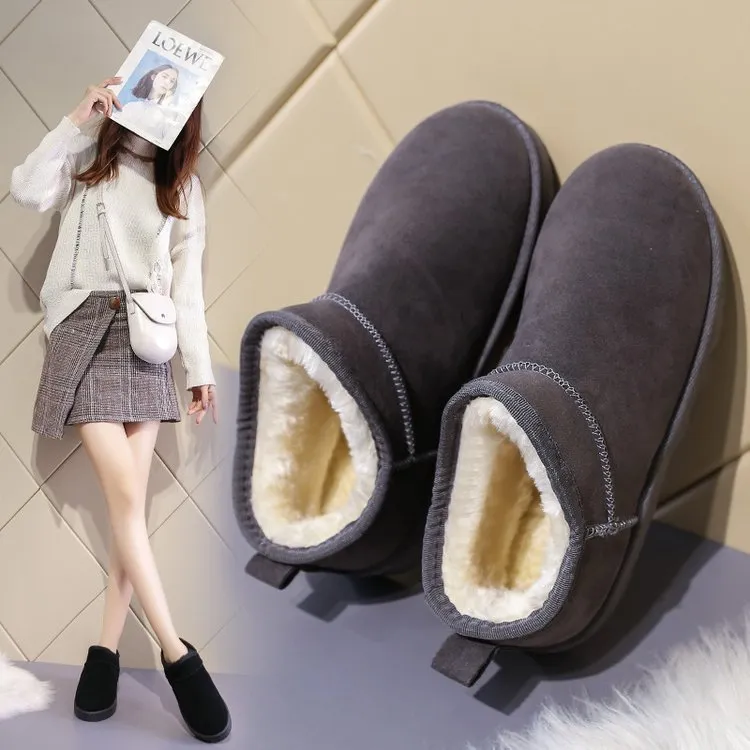 Thickened Plush Boots For Women