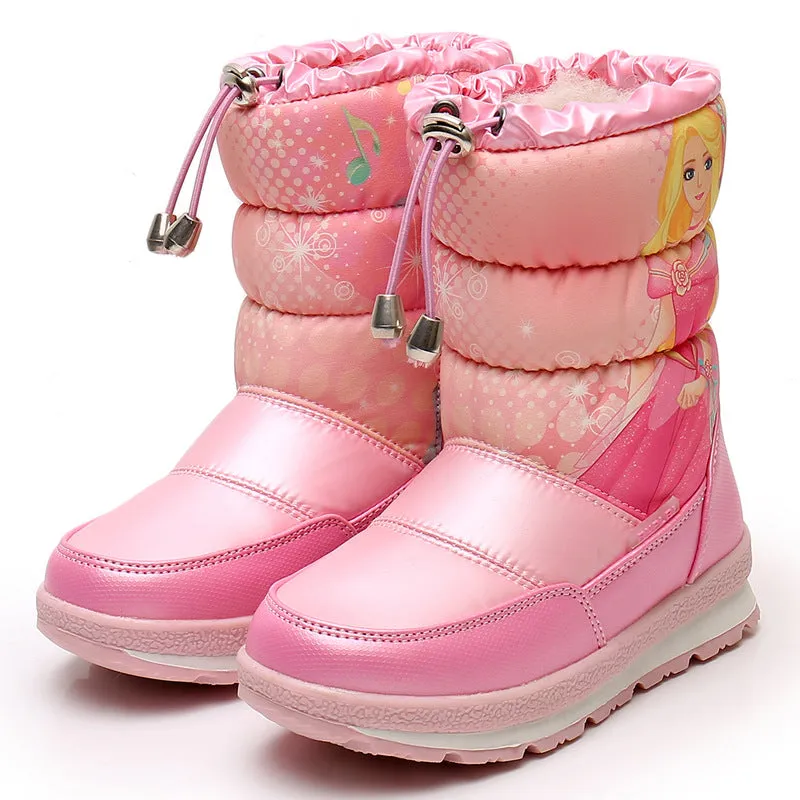 Thickened Winter Children Mid-calf Length Snow Boots Women