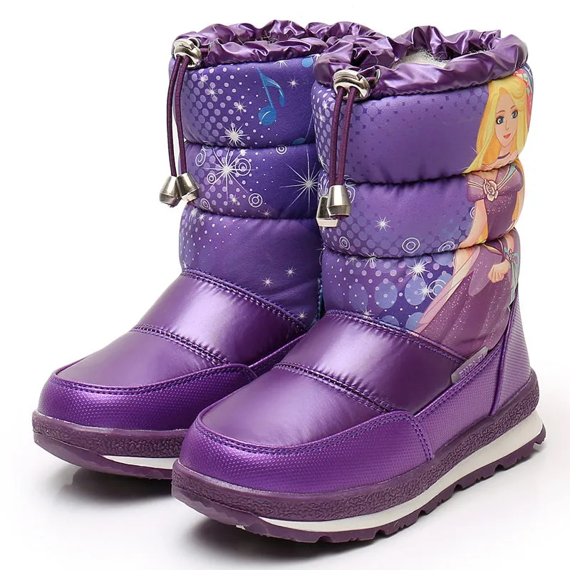 Thickened Winter Children Mid-calf Length Snow Boots Women