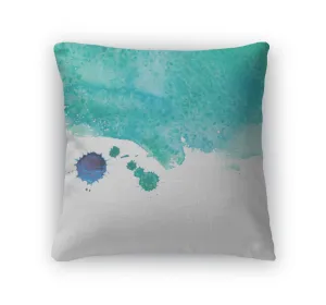 Throw Pillow, Watercolor Sea Wave