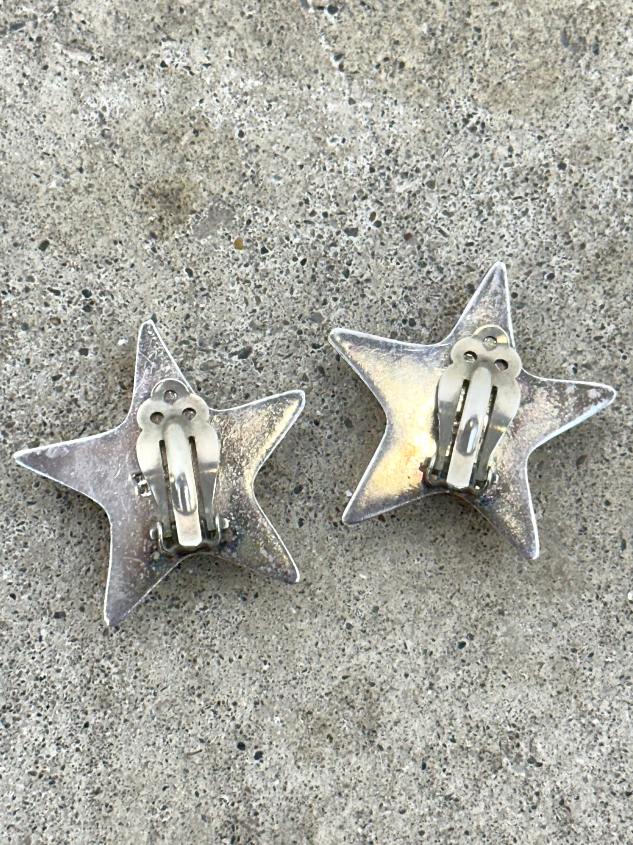 Tiffany & Co Sterling Puffy Star Clip-Ons*