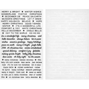 Tim Holtz Idea-ology  Remnant Rub ons - Christmas Words