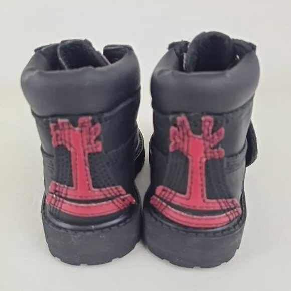 Timberland 6In Fordham TODDLER Boots Outdoors Black Leather Casual SZ 6
