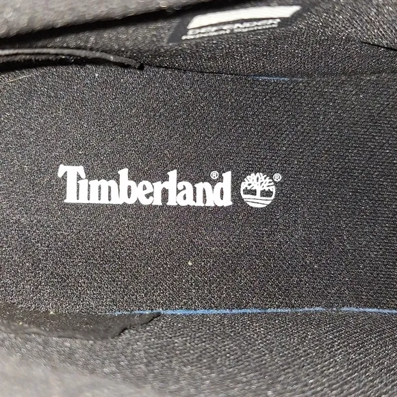 Timberland black leather Davis Square Chukka Boots in men's size 12. Pre-loved
