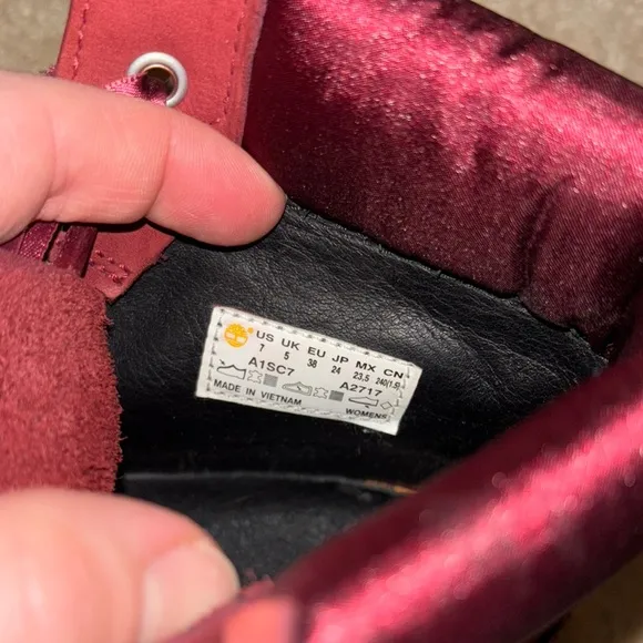 Timberland Maroon Boots