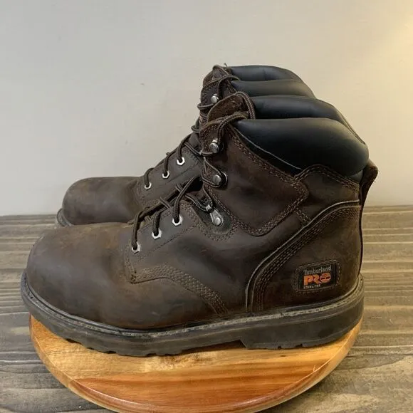 Timberland PRO Pit Boss Mens Size 11.5 Wide Work Boots A7901 Steel Safety Toe
