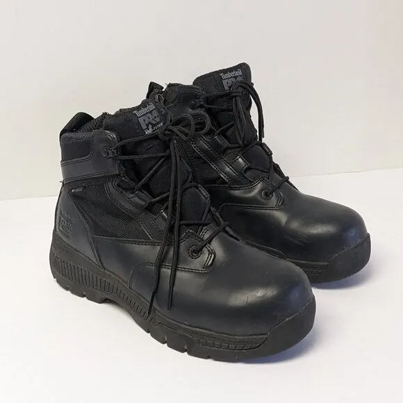 Timberland PRO Valor Duty Composite Toe Work Boots, Black, Men's 7 M
