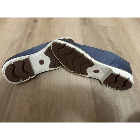 Timberland Women's Bramhall Oxford Blue Leather Size 8 Excellent Condition