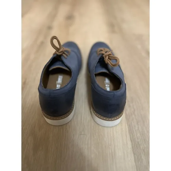 Timberland Women's Bramhall Oxford Blue Leather Size 8 Excellent Condition