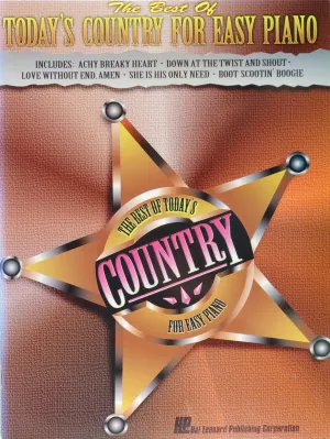 Today's Country For Easy Piano