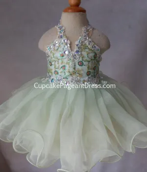 Toddler/Baby Girl/Little Girls Sequins Baby Doll Pageant Dress